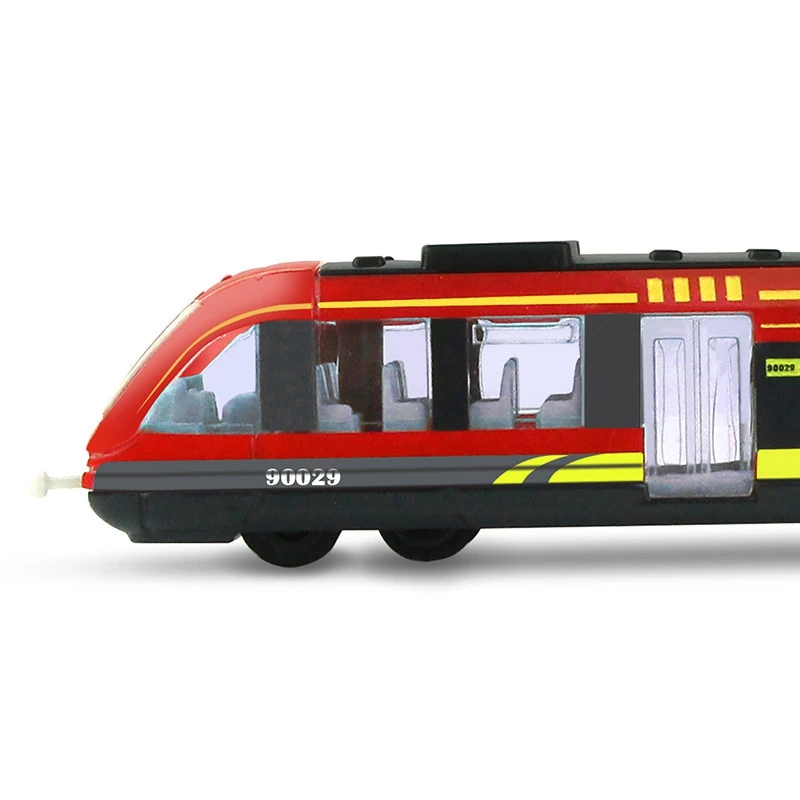 

3Pcs Mini Train Toys Diecast Train Toy Vehicles Sliding Subway Simulation Train High Speed Rail Alloy Railway Models