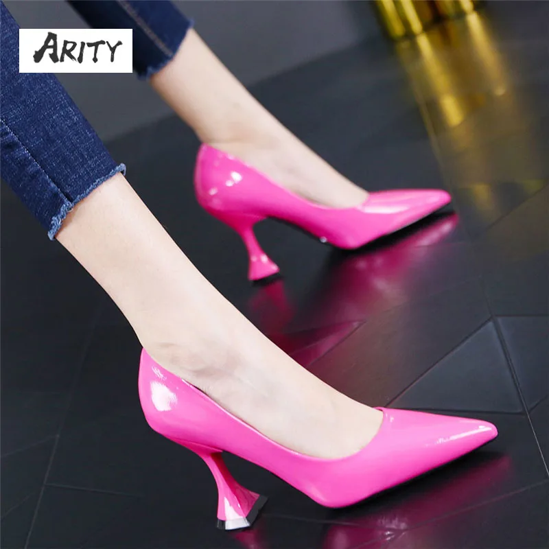 

Women Pumps Pointed Toe Stiletto Heels Shallow Mouth Party & Night Lady Fashion Black Office Heel Shoes