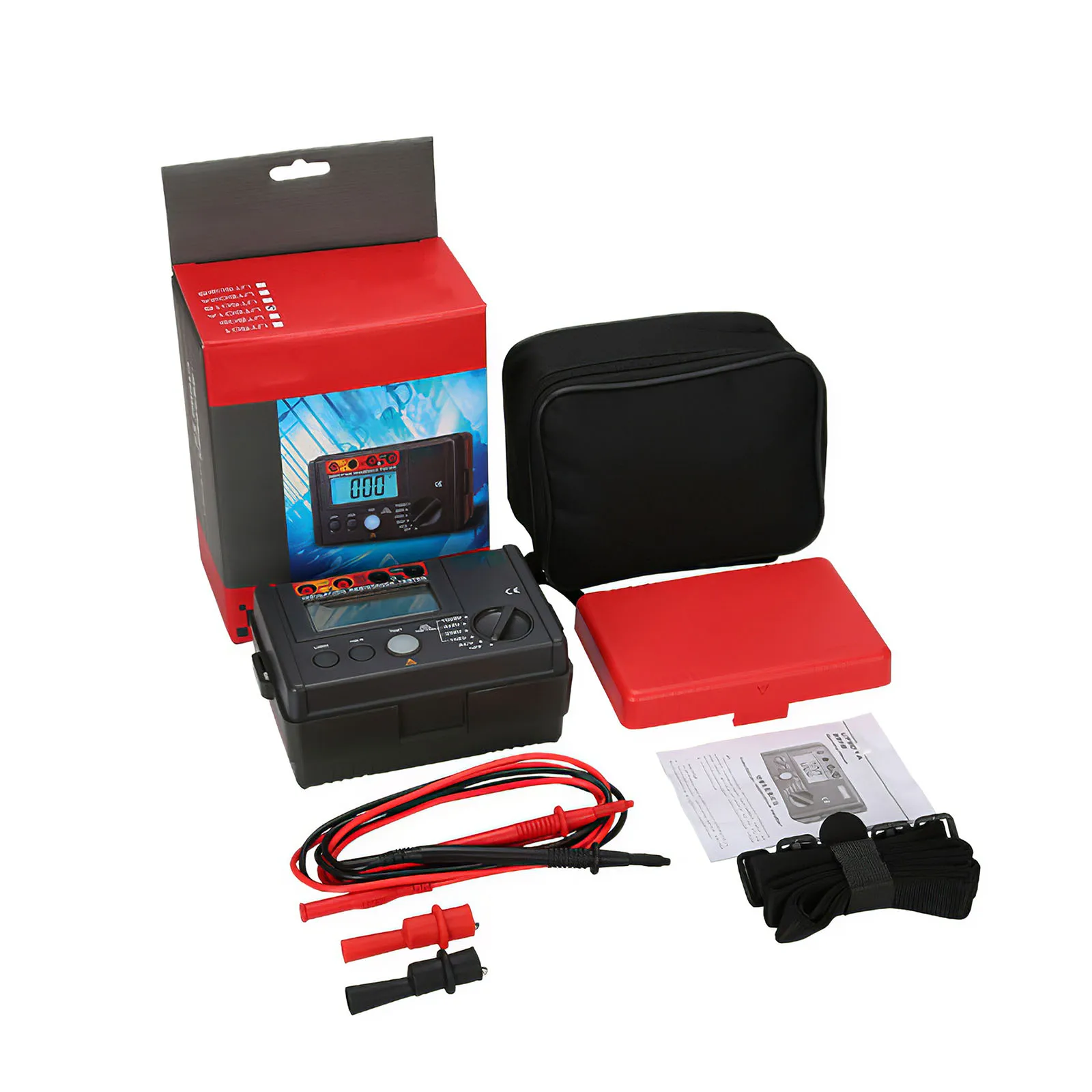 

UNI-T UT501A Insulation Resistance Tester Meter Megger Earth Ground Resistance Voltage Tester Megohmmeter Voltmeter