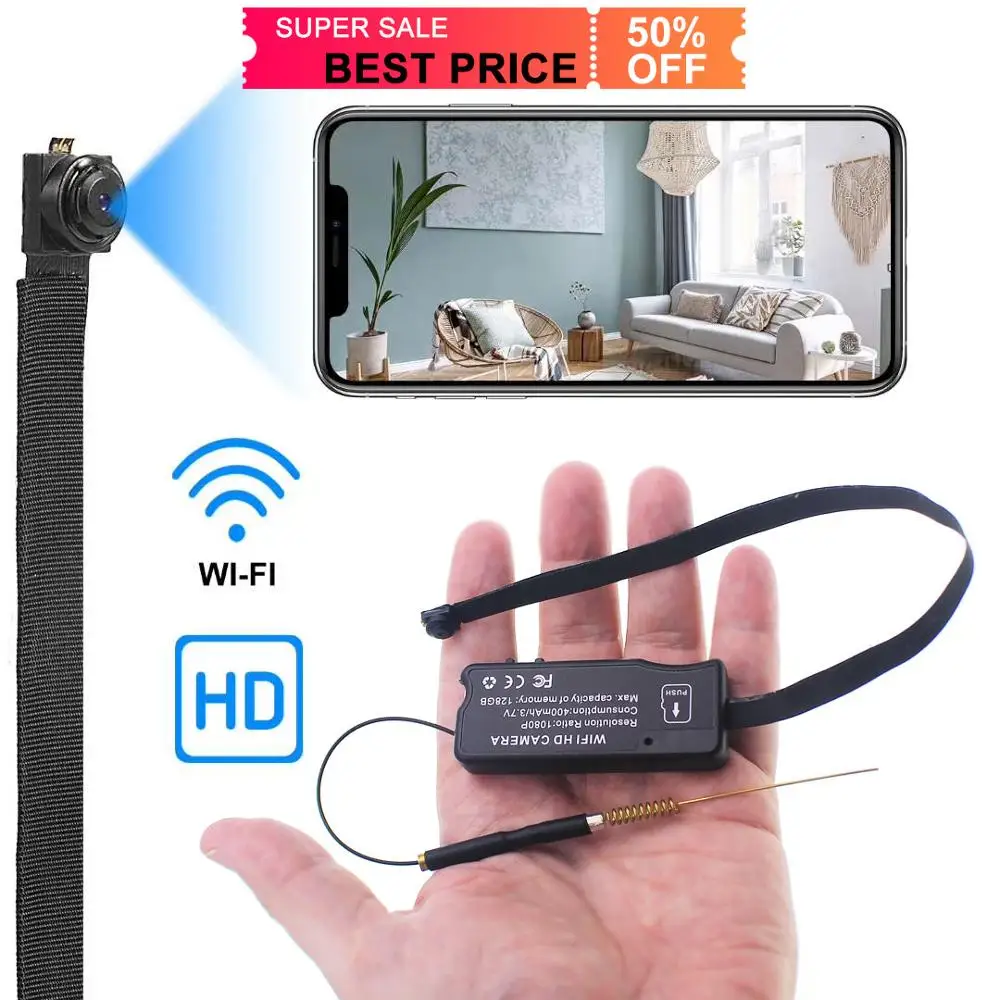 Practical WiFi IP Camera Long Flexible Lens Motion Detection Passive Night Vision DIY Instal Anywhere Beautifully