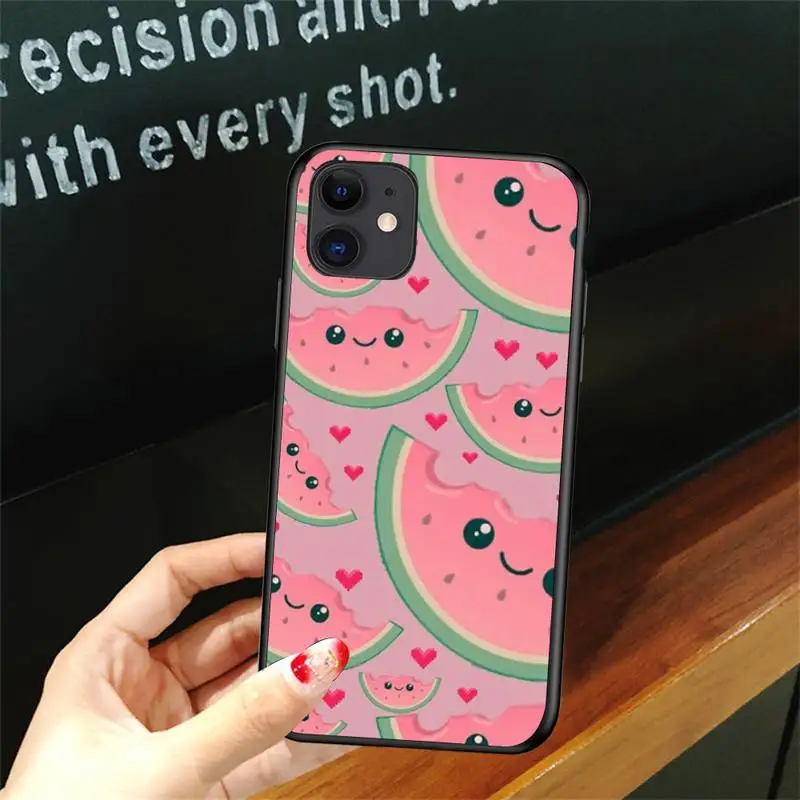 

Cute Cartoon Watermelon Phone Case For Iphone 6 6s 7 8plus X Xr 11 12 Mini Pro Max Nax Fundas Cover