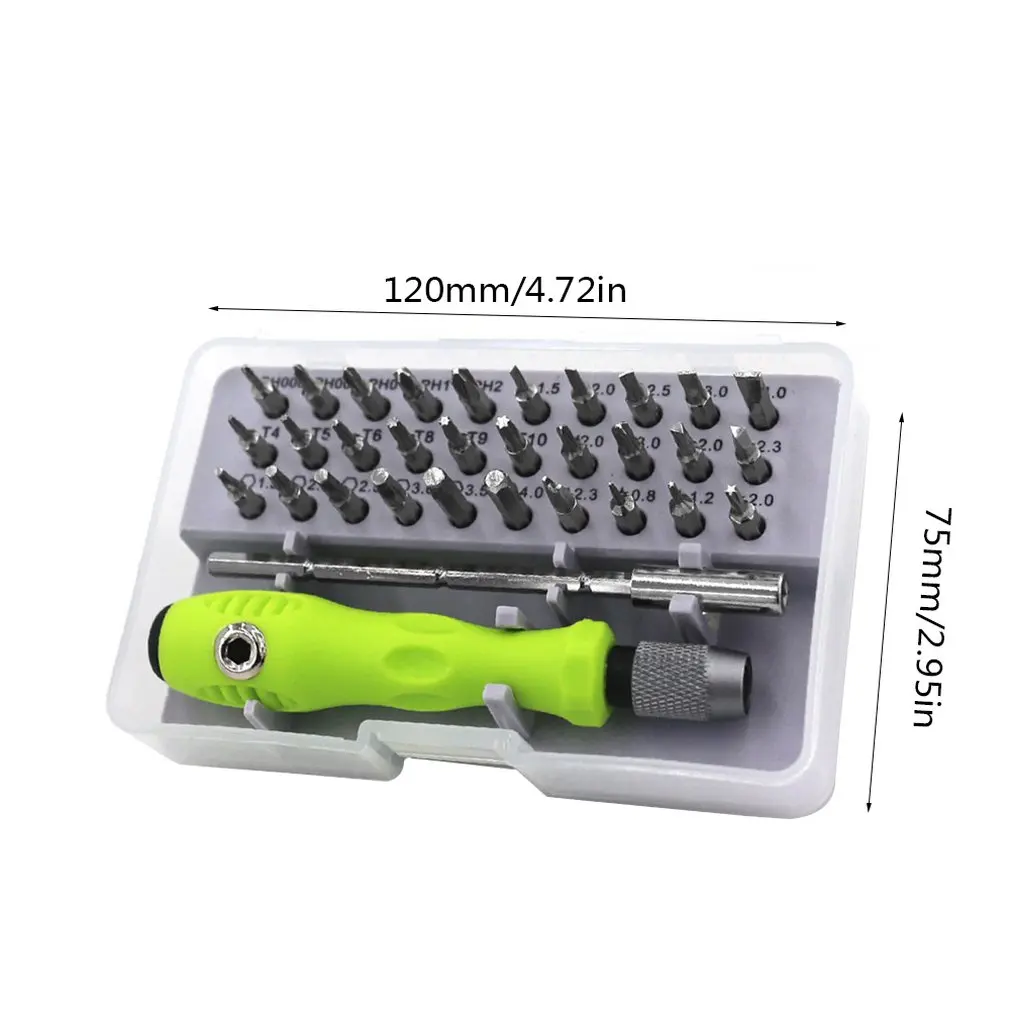 

32PCS/SET Durable Screwdriver Set Precise Steel Screw Driver Kit Mobile Phone Notebook Computer Repairing Tools