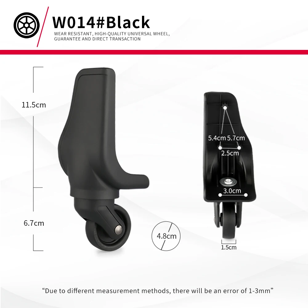 DILONG diplamot Luggage universal wheel accessories wheel travel pull box pulley caster wheel silent wheel universal