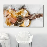 abstract guitar custom canvas printing posters and prints wall art hd pictures cuadros for living room decor