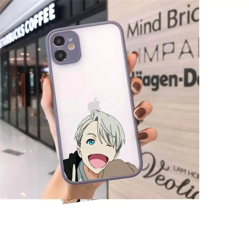 

yuri on ice Japan anime Phone Cases matte transparent For iphone 7 8 11 12 plus mini x xs xr pro max cover