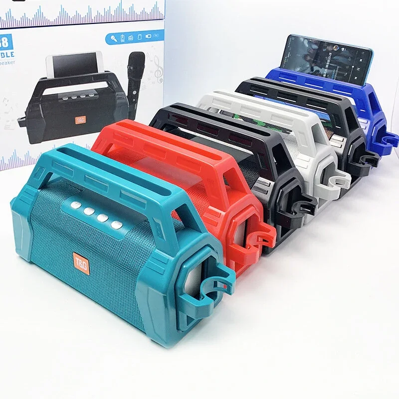 Уличная портативная Bluetooth Колонка сабвуфер беспроводной караоке квадратный