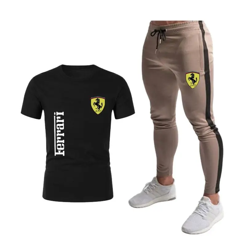 

2021 Hot sale Sportswear Brand Suit Men's Sweatshirt + Pants 2 Piece Set Casual Sportswear Basketball Wear Spring and Summer New