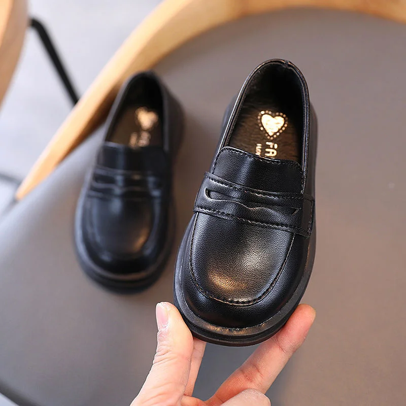 

Kids shoes Soft For Children's Girl's leather shoes School Students Performing Dancing shoe performance Black Girls Flats