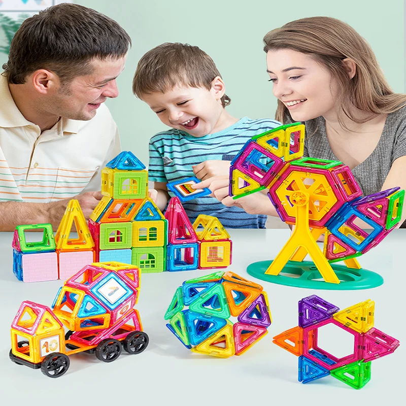 

Adult Decompression Building Parent-Child Toy Gift Children Large Puzzle Magnetic Building Blocks Puzzle Colorful Magnetic Piece