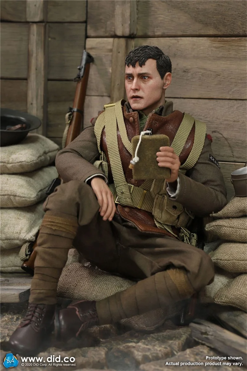 

In Stock DID 1/6th World War I British Infantry Version A B11011 Leather Vest Model Lee Enfield For Usual Doll Action Collection