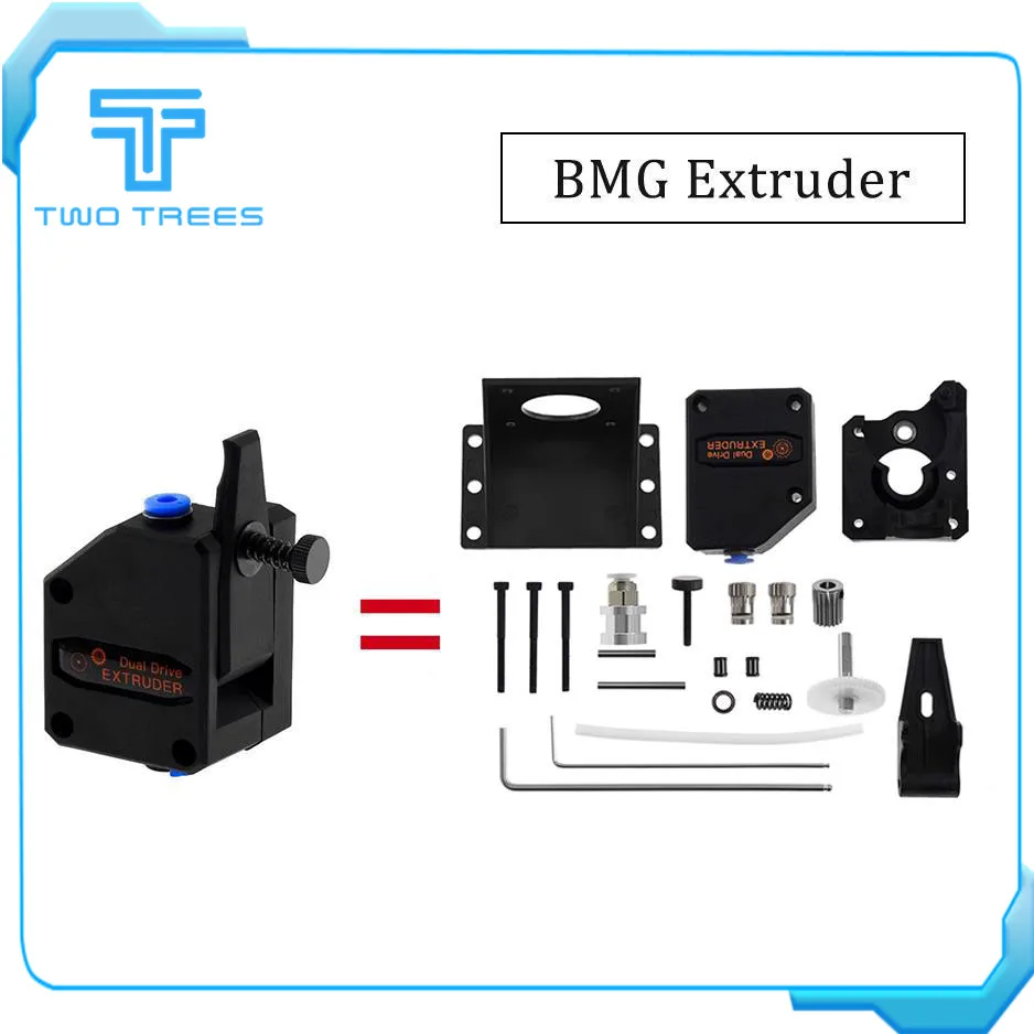 BMG экструдер клонированный Btech Боуден двойной привод CR10 Ender 3 Reprap нити шестерни Куб
