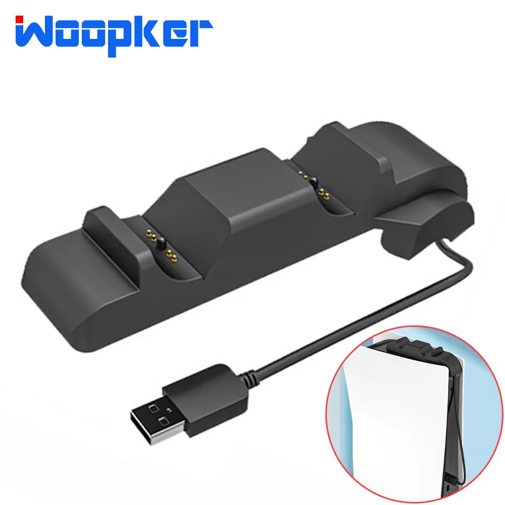 

Dual Fast Charger for PS5 Controller Charging Dock Station for Playstation 5 Wireless Gamepad Mini Chargers