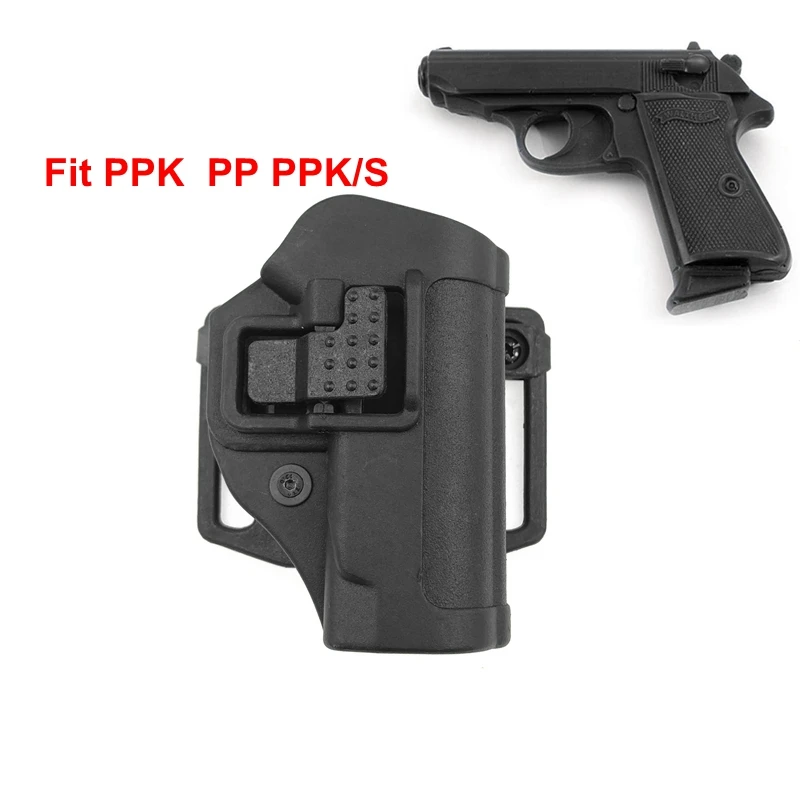CQC тактическая кобура для пистолета Walther PP/PPK/PPKS охотничья Маскировка быстрая правая рука ремень петля пистолет кобура Чехол
