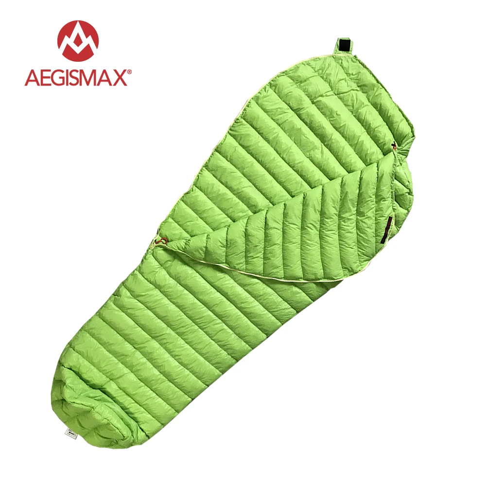 Aegismax открытый Мумия белый гусиный пух спальный мешок Кемпинг Рюкзак Весна Осень