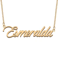 necklace with name esmeralda for his her family member best friend birthday gifts on christmas mother day valentines day