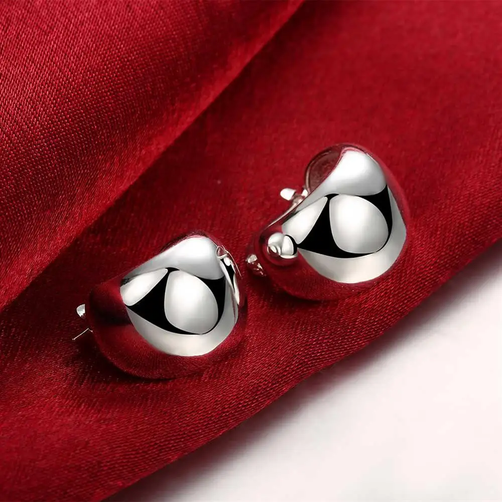 

Circle Small Earrings For Women 925 Stamp Silver Color Hoop Earrings Retro Luxury Jewelry 2022 Accessories Free Shipping