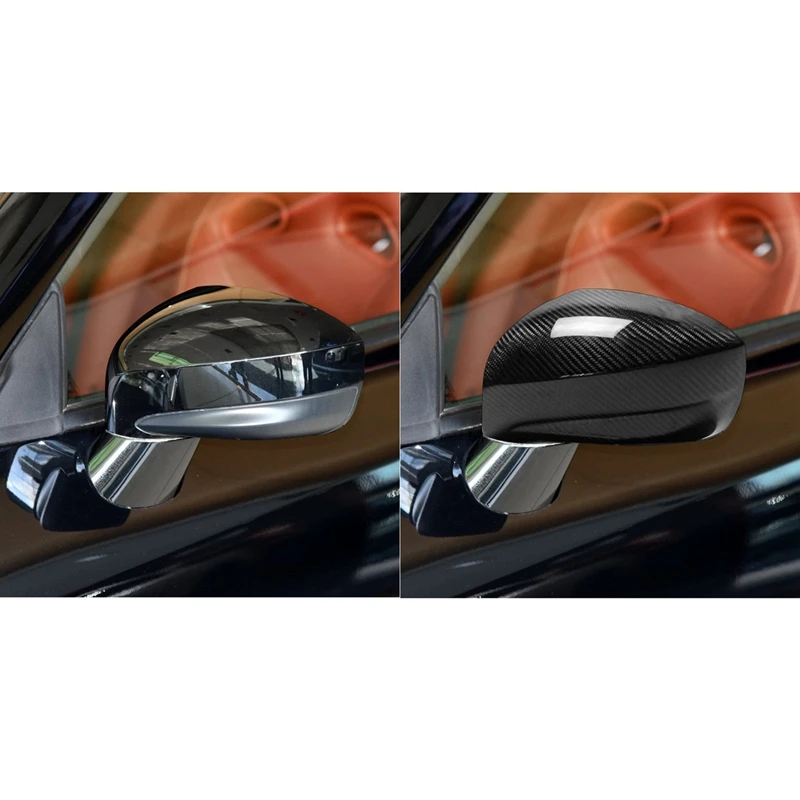 

2Pcs Rear-View Mirror Protectors Carbon Fiber Dedicated Side Mirror Covers for Nissan GTR R35 2008-2020