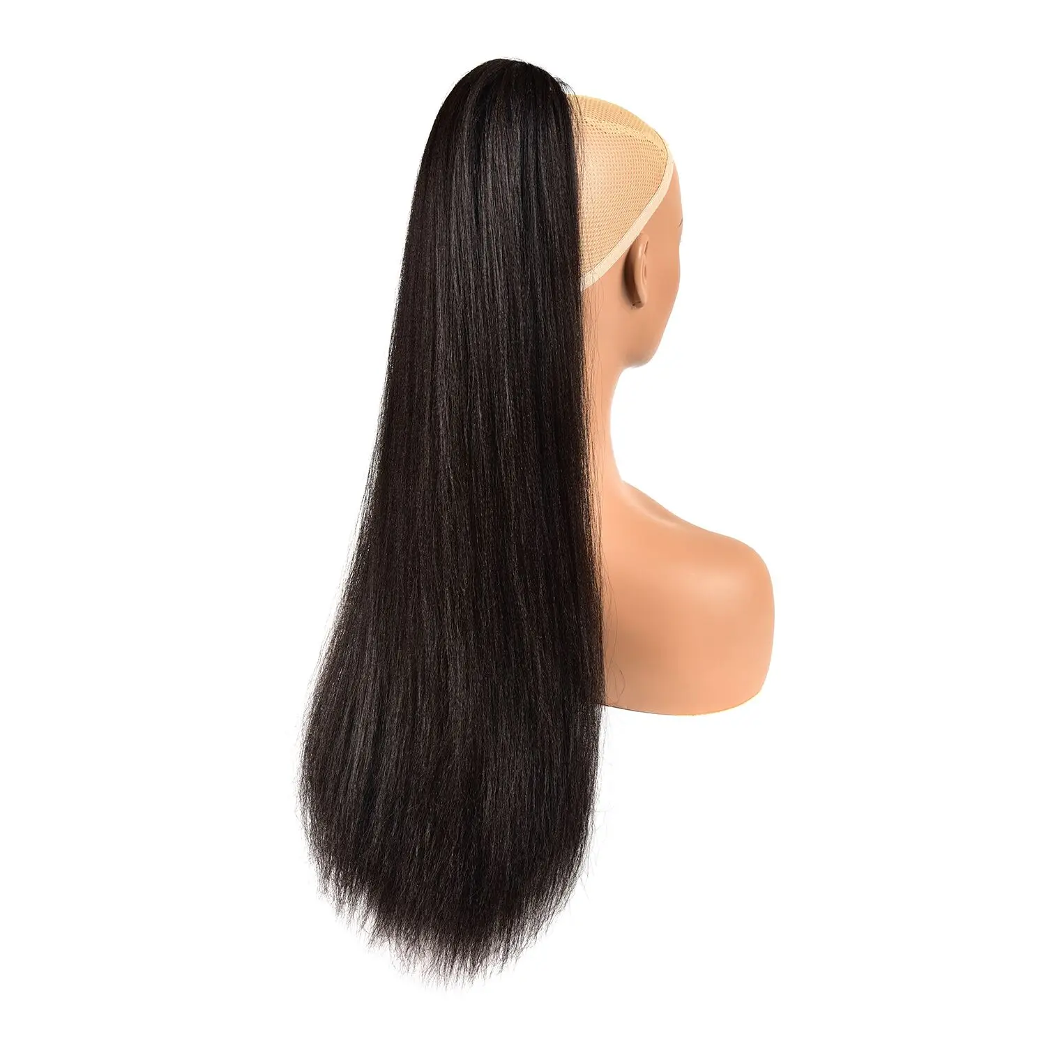 Синтетические прямые накладные волосы с завязками на клипсах для женщин