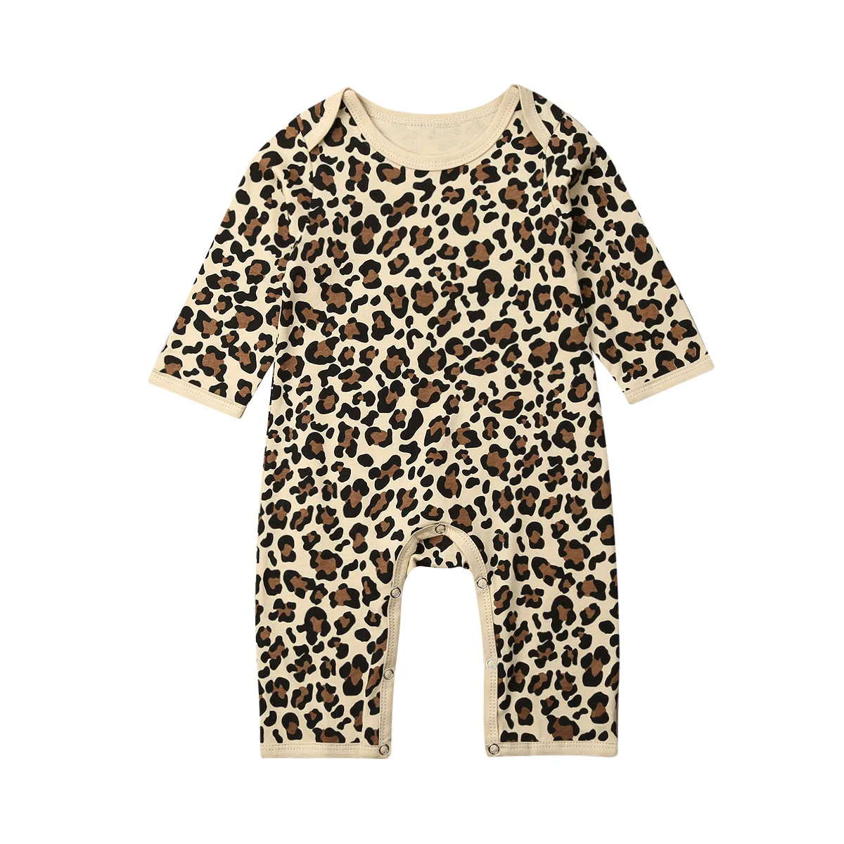 US Autumn Clothes Newborn Baby Girl Boy Leopard Print One-Pieces Romper Jumpsuit Outfit Set | Детская одежда и обувь
