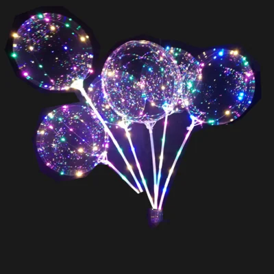 Лидер продаж прозрачный волнистый шар с подсветкой светящиеся шары мультяшный