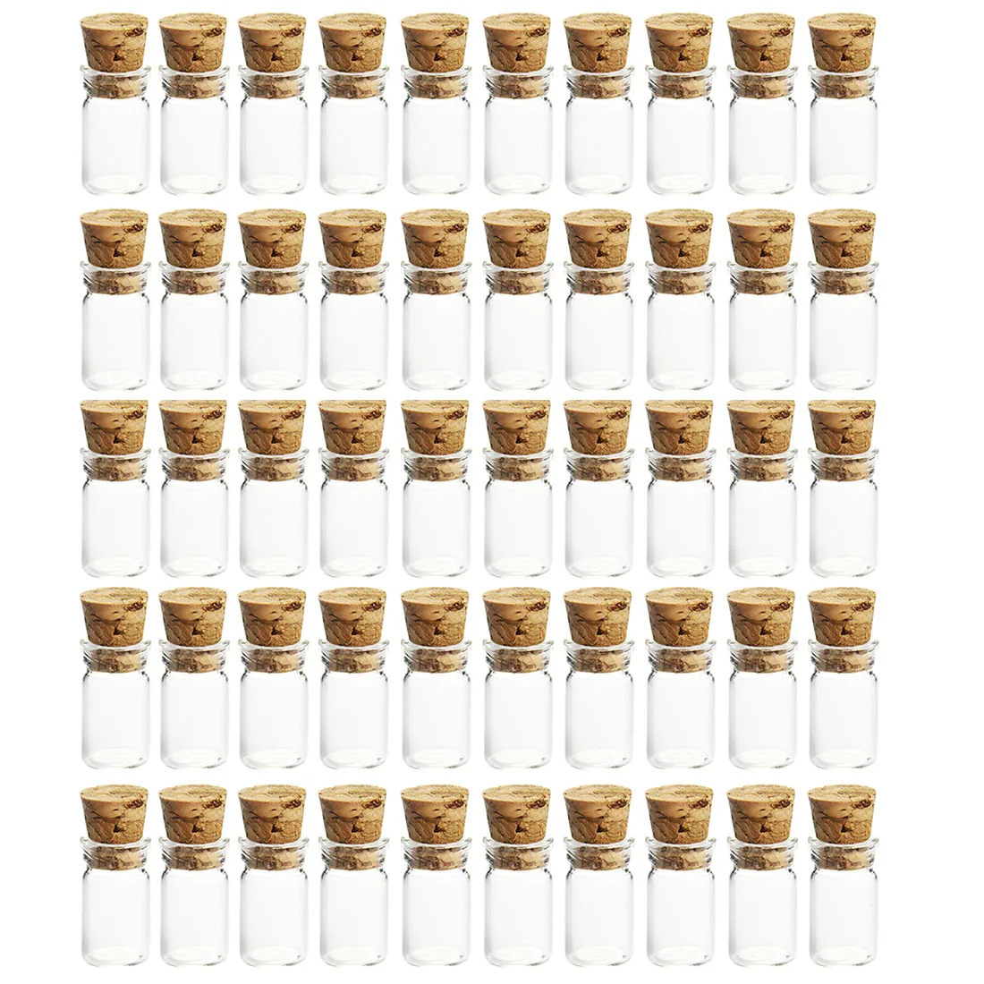 50Pcs 11x35mm 2ml Цена мини, из прозрачного стекла бутылки Флаконы пустой образец банки с пробкой сообщение флакон свадьбы желаний бутылка, Лидер продаж - Цвет: 50Pcs 11x35mm 2ml