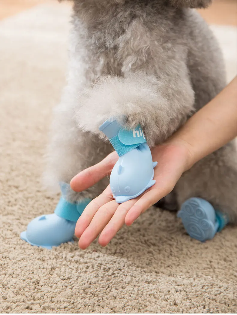 Обувь для домашних животных резиновая обувь сапоги милая Водонепроницаемая