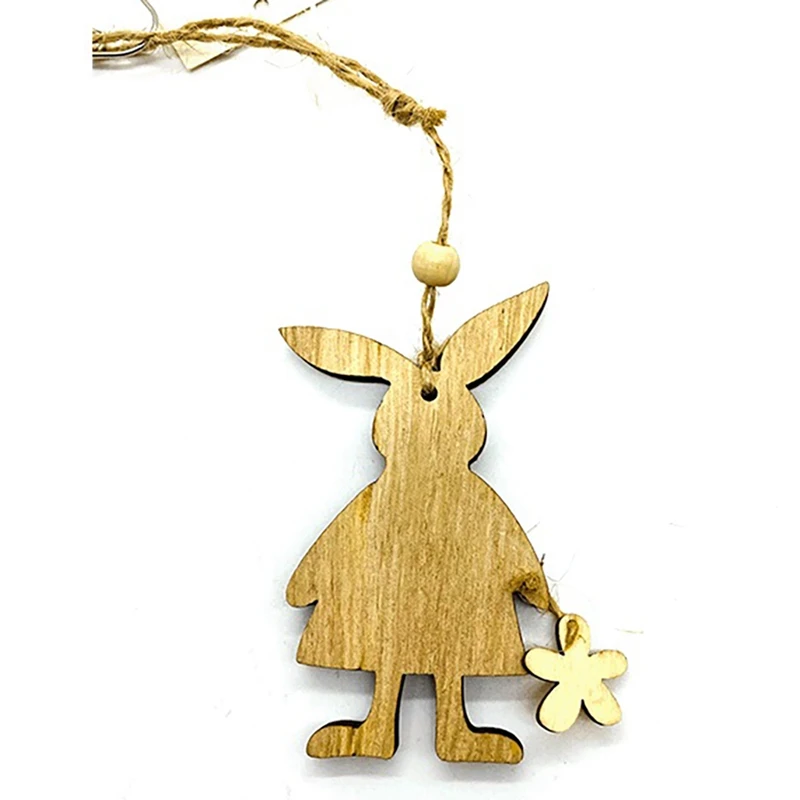 Счастливой Пасхи украшения деревянные стены в виде кролика Банни подвески