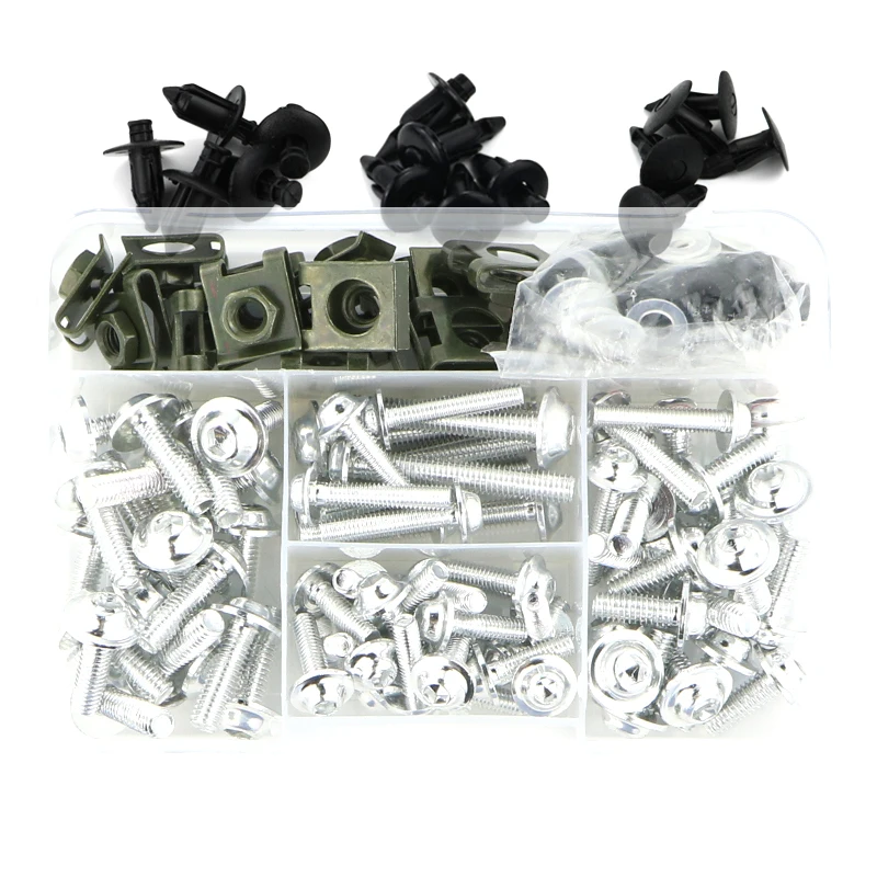 Комплект болтов обтекателя винты гайки зажимы алюминиевые подходят для Honda CBR125R