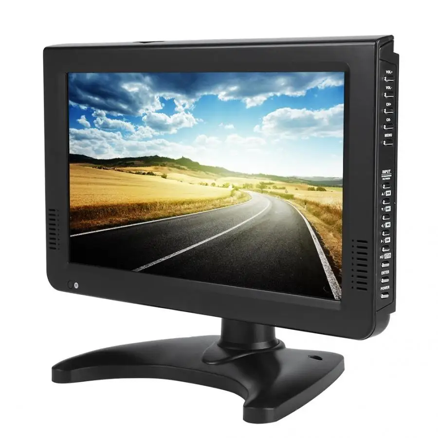 Smart Car tv 10 дюймов DVB-T-T2 16:9 HD 1080P цифровой аналоговый портативный телевизор цветной телевизионный плеер для дома автомобиля для ЕС разъем