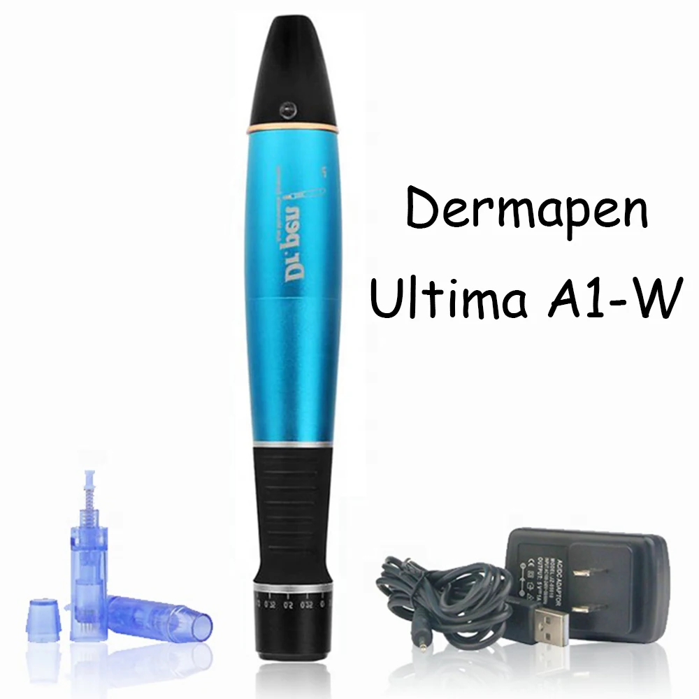 A1-W Dermapen Microneedle Therapy System Ultima Dr.pen Mesotherapy Electric Microneedling Skin Care Tools Wireless Derma Pen Kit