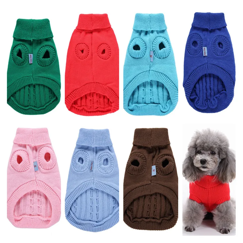 Оптовая продажа вязаная куртка для собак свитер куртки питомцев одежда щенков