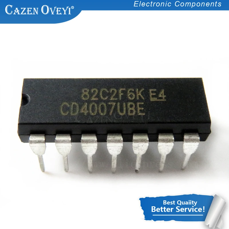 10 шт./лот CD4007UBE DIP14 CD4007 DIP CD4007BE DIP-14 CD4007U в наличии