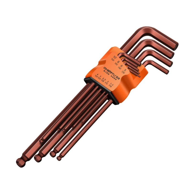 

Рукоятка 9 шт., универсальный шестигранный ключ 1,5 мм-10 мм, двухсторонний L-образный шестигранный плоский шариковый ключ, метрический ручной ...