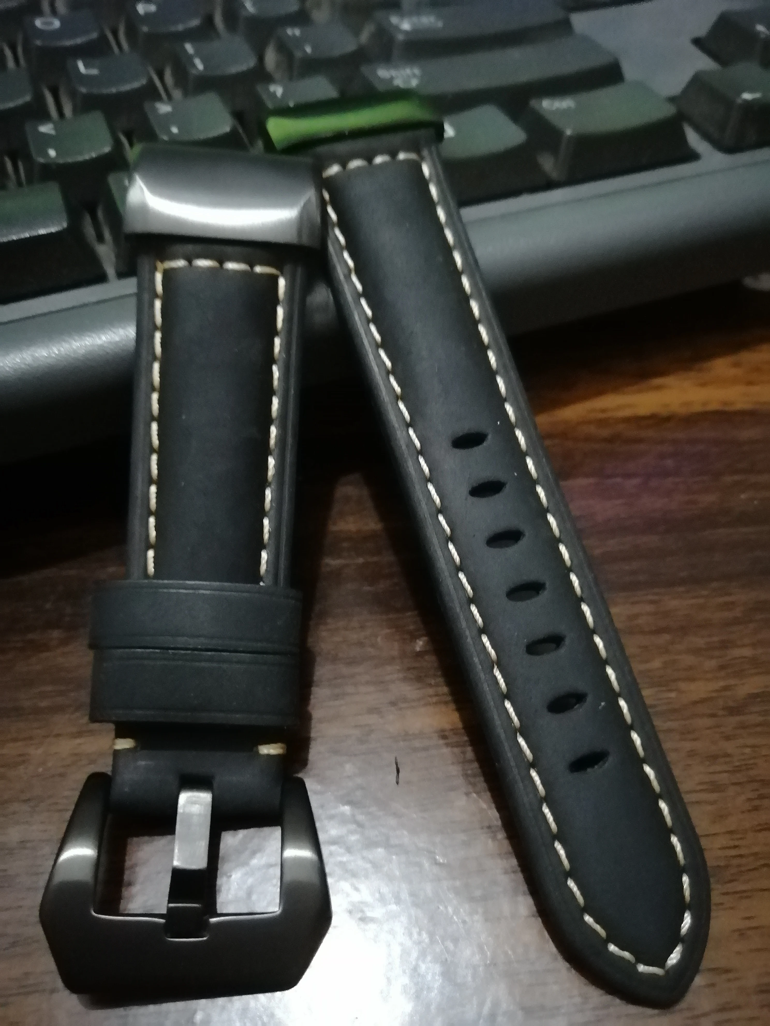 Ремешок спортивный кожаный для Garmin Fenix 6X 6 6S Pro 5X 5 5S Plus 3 HR 20 22 мм | Наручные часы