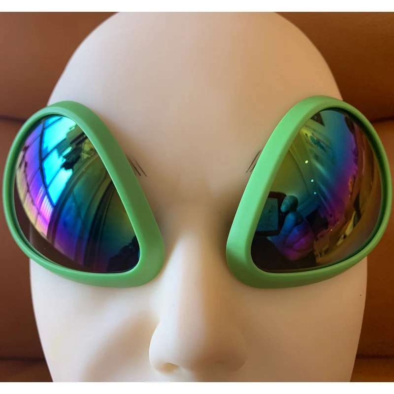 

Funny Aliens Mask Lenses Glasses Rainbow Lenses ET Extraterrestrial Being Cospaly Halloween Party Props For mask
