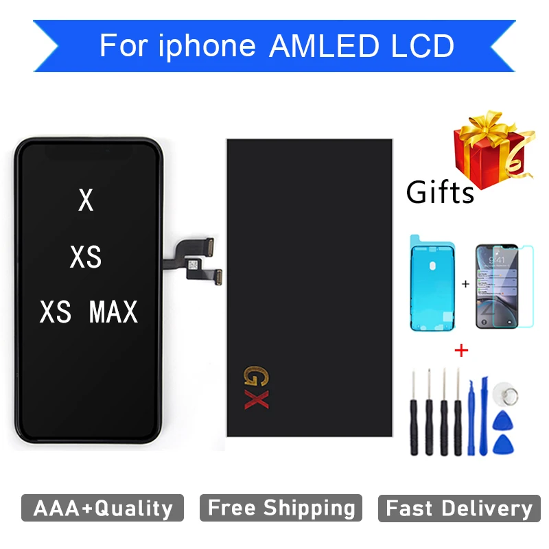 Perfect AAA AMOLED LCD Display For iphone GX X XS MAX LCD Touch Screen Assembly Digitizer Replacement For iphone 11 Pro MAX LCD