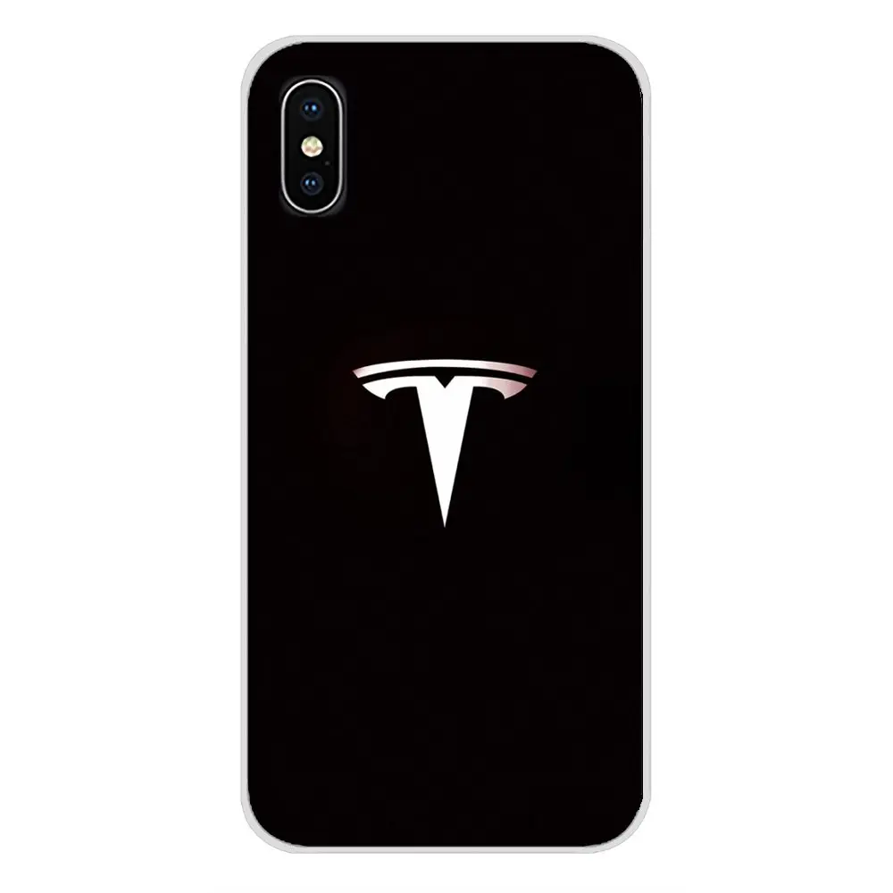 super electric car tesla car logo silicone cases cover for apple iphone x xr xs 11pro max 4s 5s 5c se 6s 7 8 plus ipod touch 5 6 free global shipping