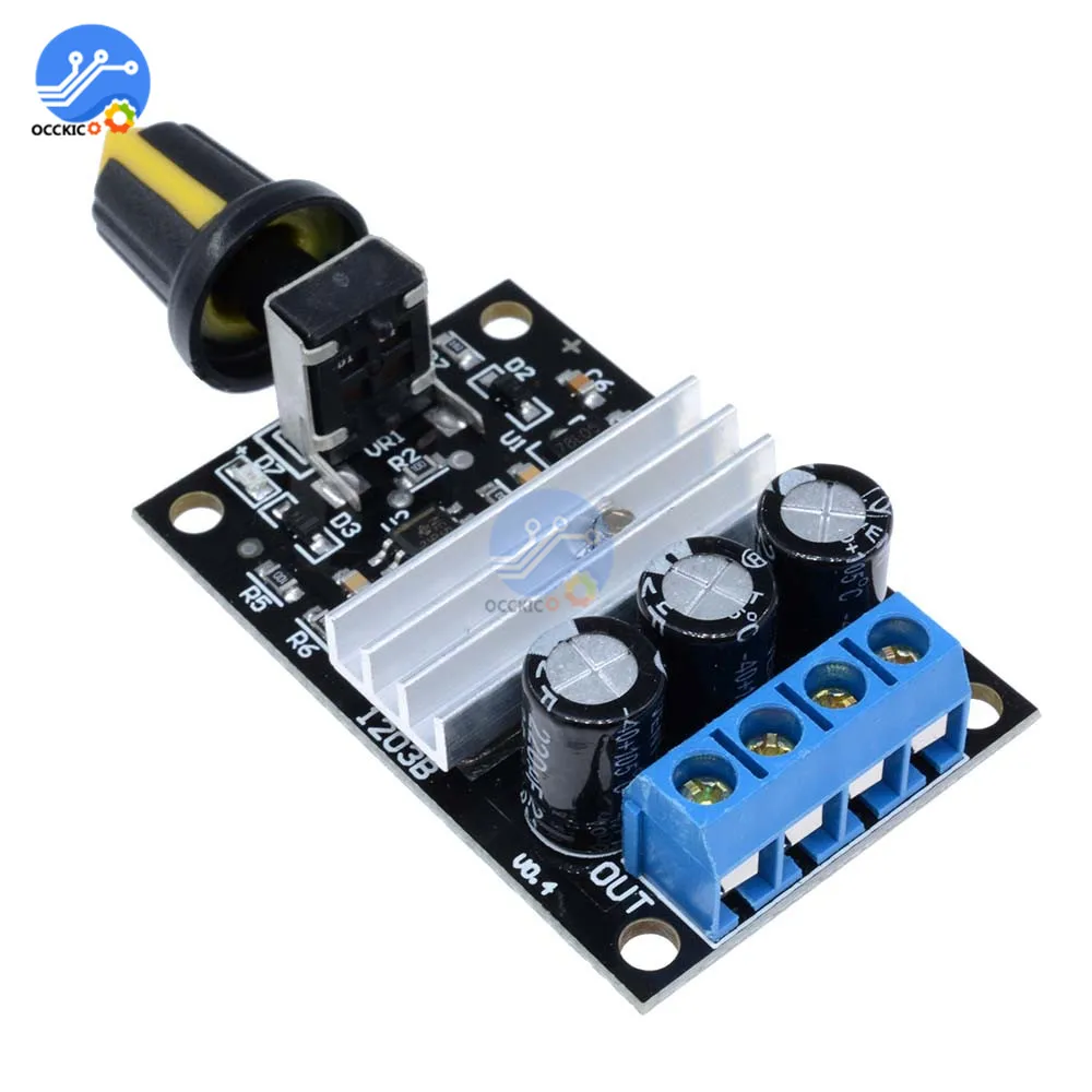 ШИМ регулятор скорости двигателя переменной с потенциометром 6 в 12 В 24