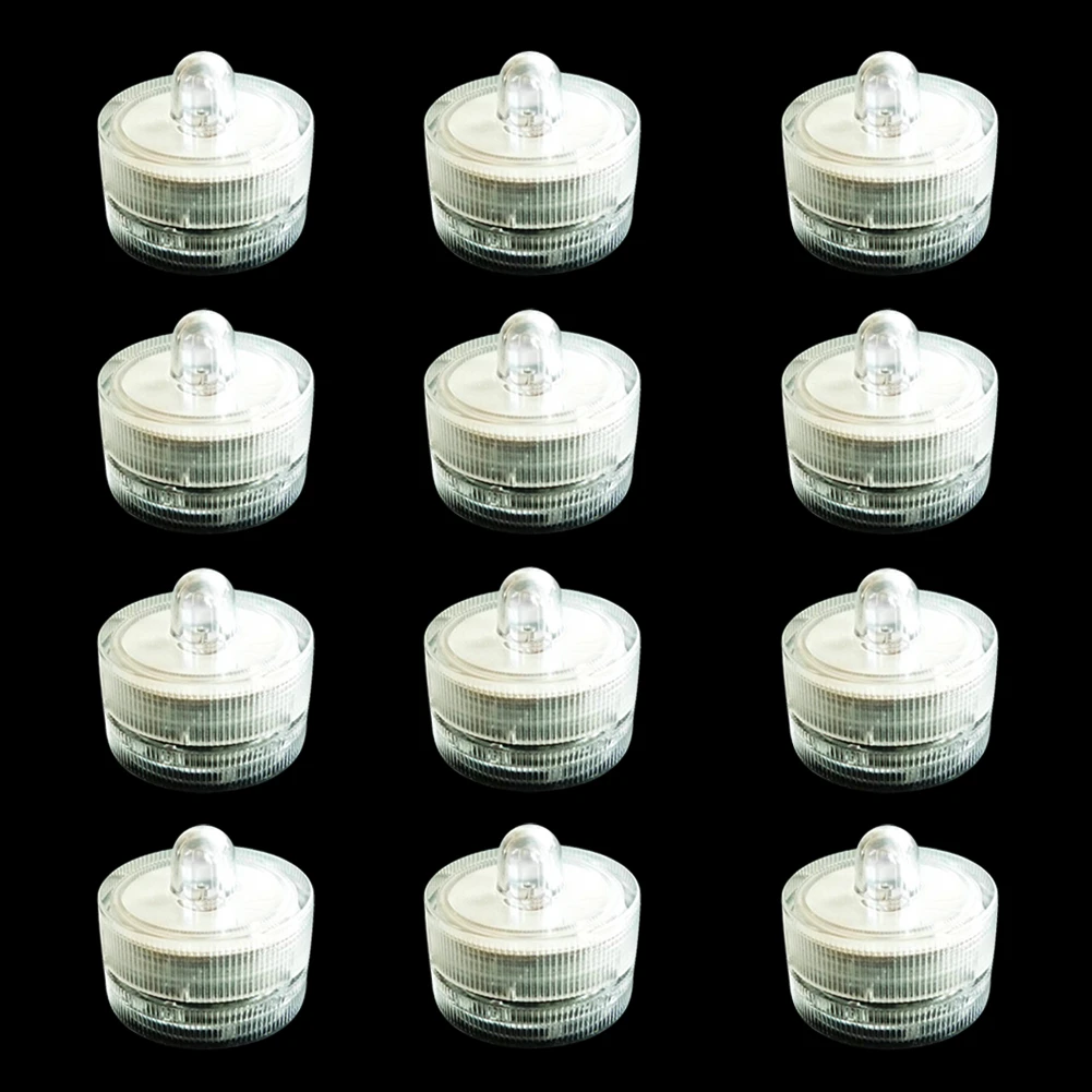 12 шт. светодиодный водонепроницаемый светильник в форме свечи работающий от