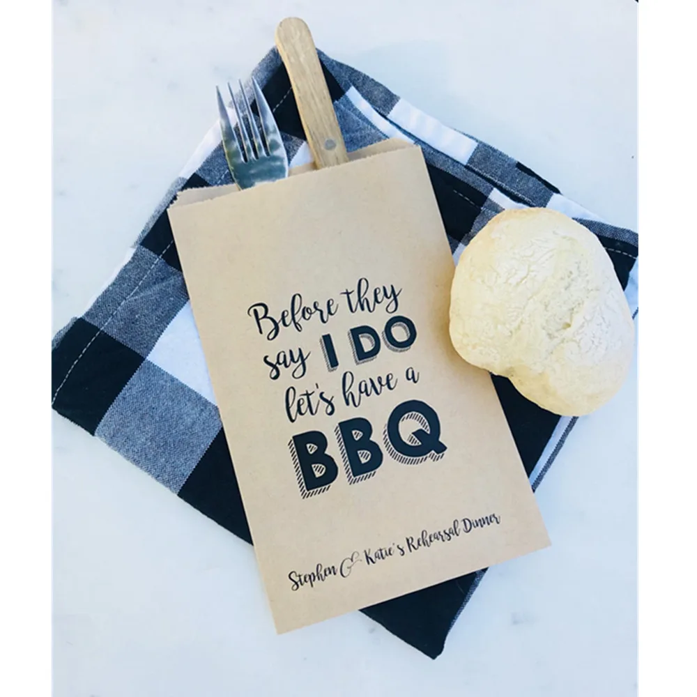 Пользовательские печатные на крафт-коричневых репетиционных обеденных мешках!