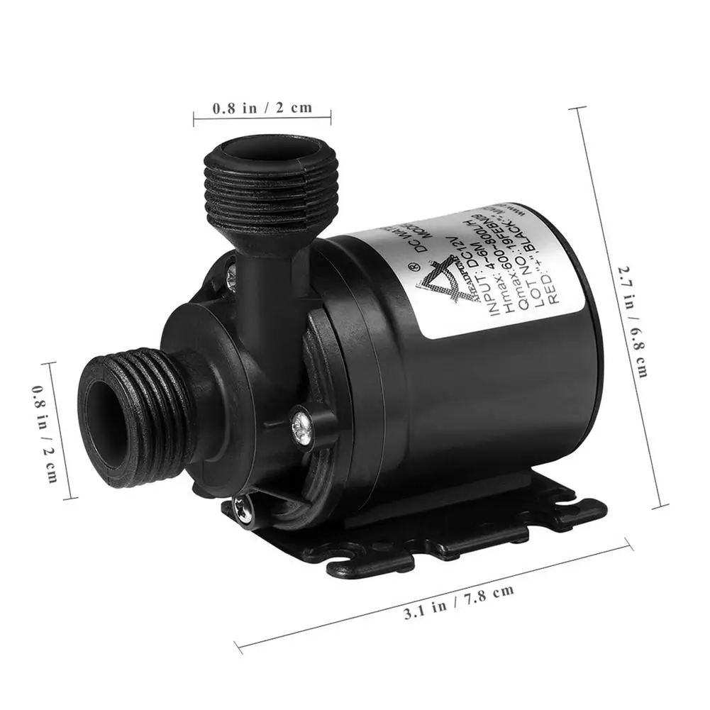 

Water Pump 12V Quarter-threaded Screw Micro-circulation Pump Micro Submersible Pump