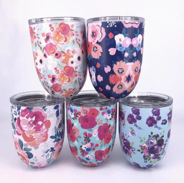 Preise Neue 10 Unzen Ei Tassen Wein Gläser Tumbler Edelstahl Bier Kaffee Becher Doppel Wand Vakuum Isolierte Tassen Mit Klar Deckel