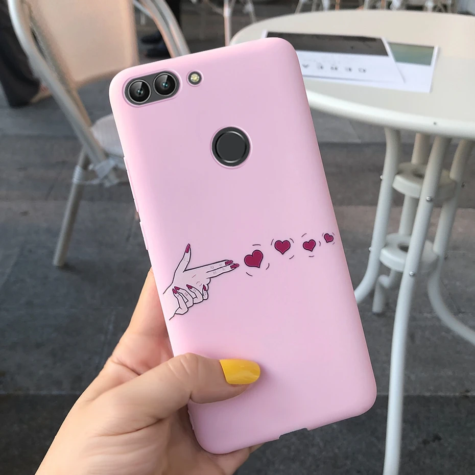 Чехол для Huawei P smart 2018 однотонные Силиконовые мягкие чехлы из ТПУ с рисунком