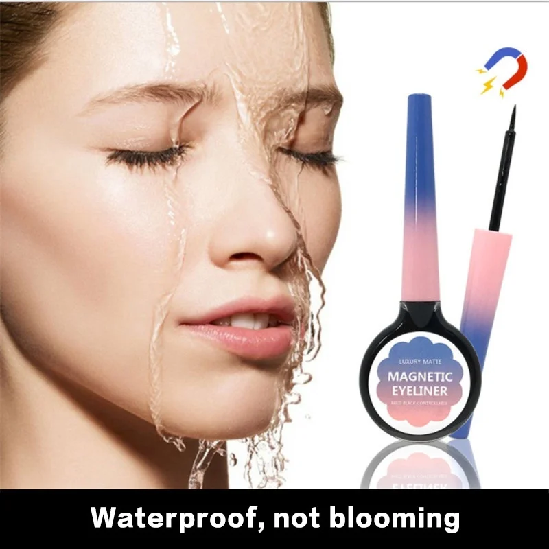 Магнитная жидкая подводка для глаз фотографий красота макияж большие глаза