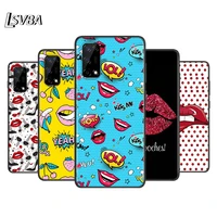 red lip art silicone cover for realme v15 x50 x7 x3 superzoom q2 c11 c3 7i 6i 6s 6 global pro 5g phone case