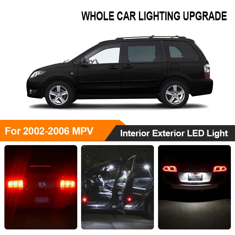 Бело красные Автомобильные светодиодные лампы для наружного и внутреннего