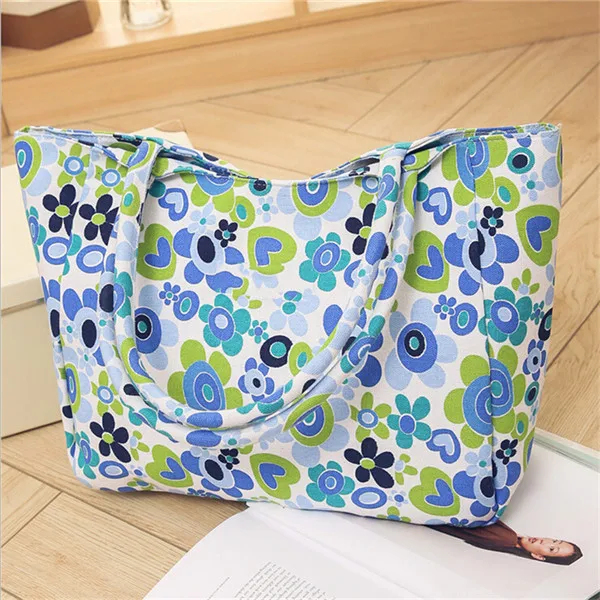 Floral Light Blue Сумка женская большая для документов сумка шоппер сумки женские распродажа сумка женская через плечо сумка для покупок Высокого качества - Цвет: Floral Light Blue