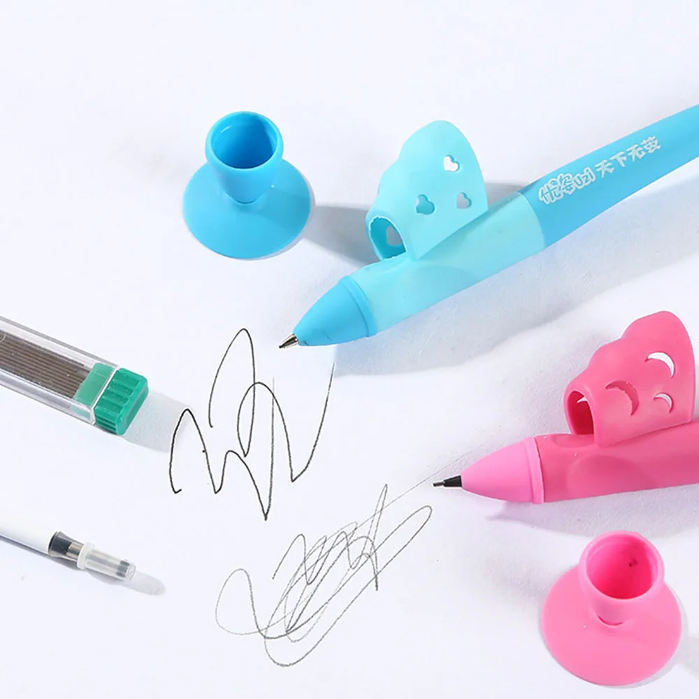 

1 комплект, детская коллекция весна карандашница письменный корректор Комплект Детская силиконовая ручка захват для помощи в письме коррек...