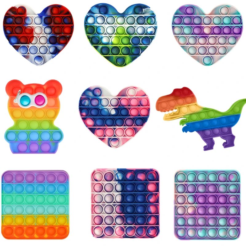 

Fidget Toys Push Bubble Fidget Sensory Toy Autism Special Needs Stress Reliever Anti Stress Squishy Fidget Toys Антистресс