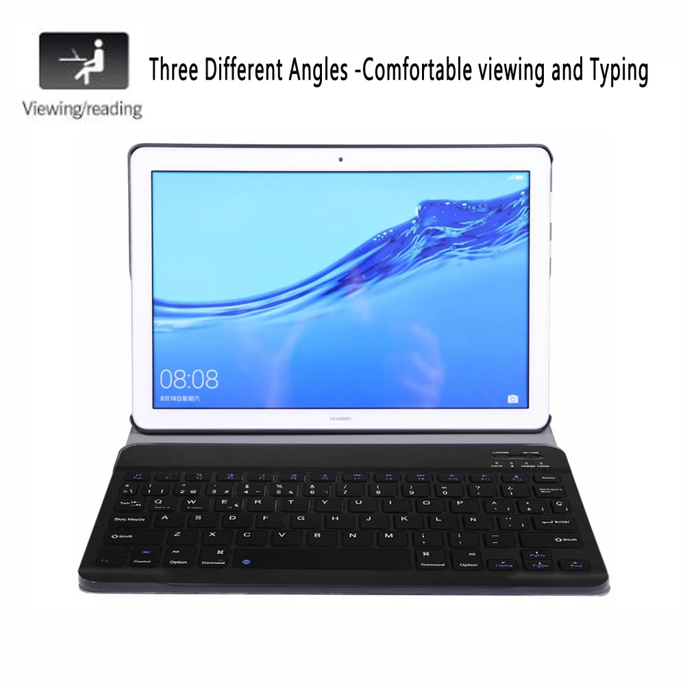 Испанская клавиатура чехол для huawei Mediapad T5 10 10,1 AGS2-L09 AGS2-W09 AGS2-L03 чехол для huawei T5 10,1 клавиатура чехол Funda